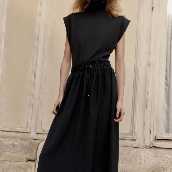 Zara Maxi Dress with Cowl Neck, Size Large, NWT - Picture 4 of 5